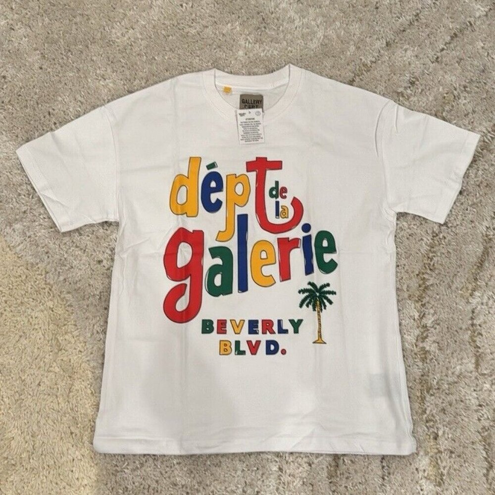 Gallery Dept de La Galerie Beverly Hills White T-Shirt For  Men Size Large